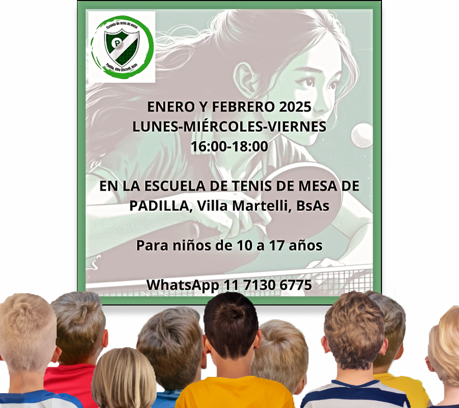 Escuelita de TENIS DE MESA